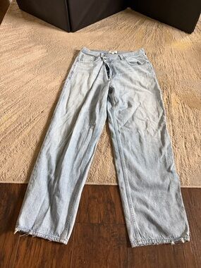 Agolde criss cross light wash Jeans size 29 in GUC wide leg